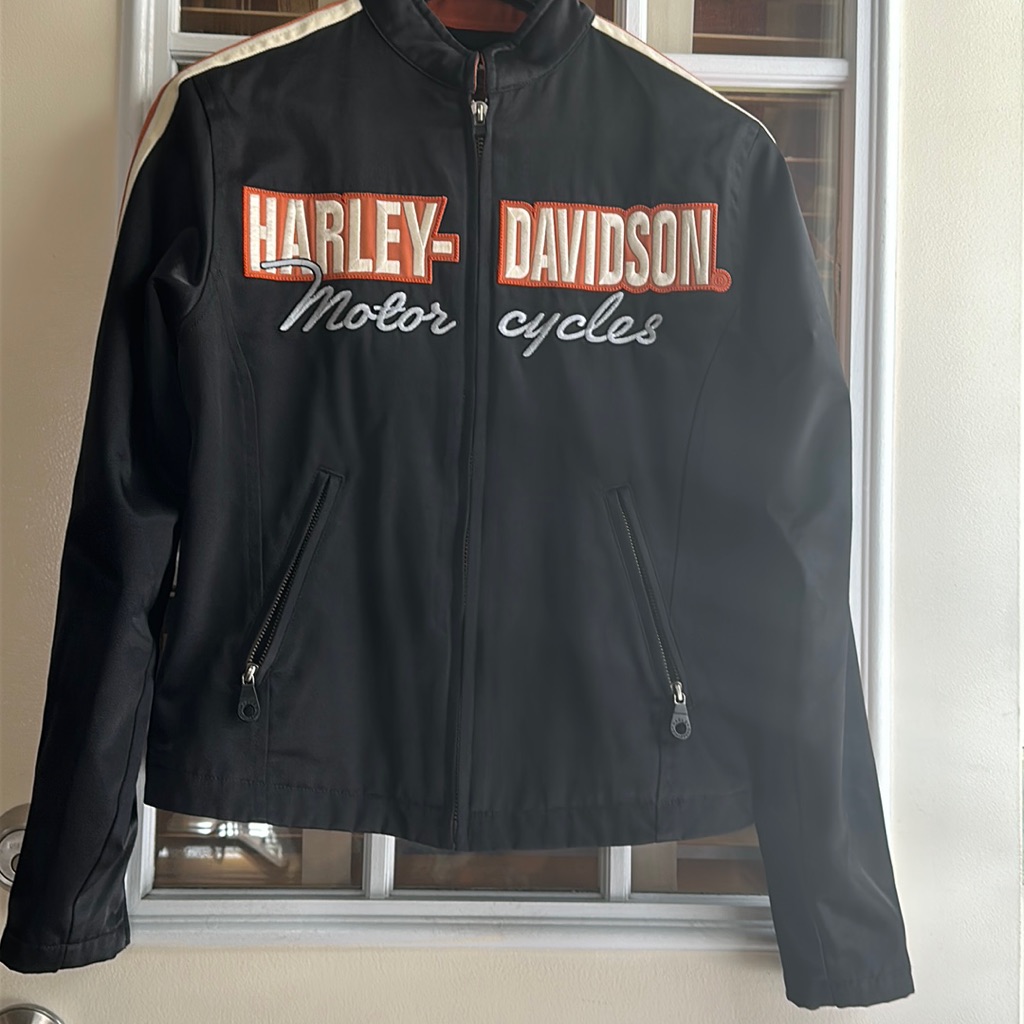 Harley Davidson Women’s Nylon Motorcycle Outerwear Jacket. Size Xs
